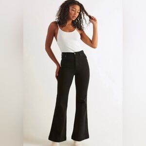 Rolla's Eastcoast Crop High Rise Flare In Black Size 28